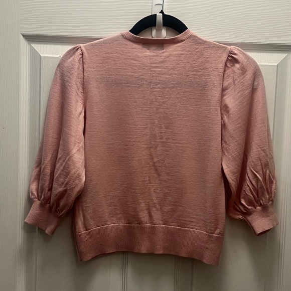 Ralph Lauren Rugby Collection Small Blush Pink Button Up Wool Cardigan Sweater - Picture 2 of 4